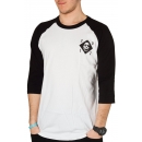 Koszulka Cult Faded 3/4 Sleeve White / Black